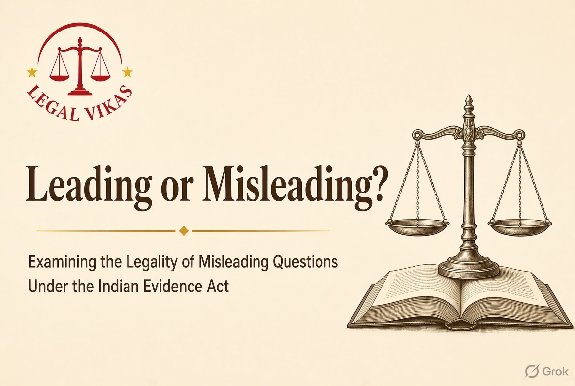 क्या Cross-Examination में गवाह से ऐसा सवाल पूछ सकते हैं जिसका जवाब पहले से सवाल में ही छिपा हो? जानिए “LEADING QUESTION” का कानून!