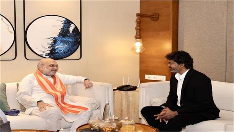 चेन्नई में अमित शाह ने तमिलनाडु के मुख्यमंत्री विजय से की मुलाकात, क्षेत्रीय सहयोग पर हुआ मंथन