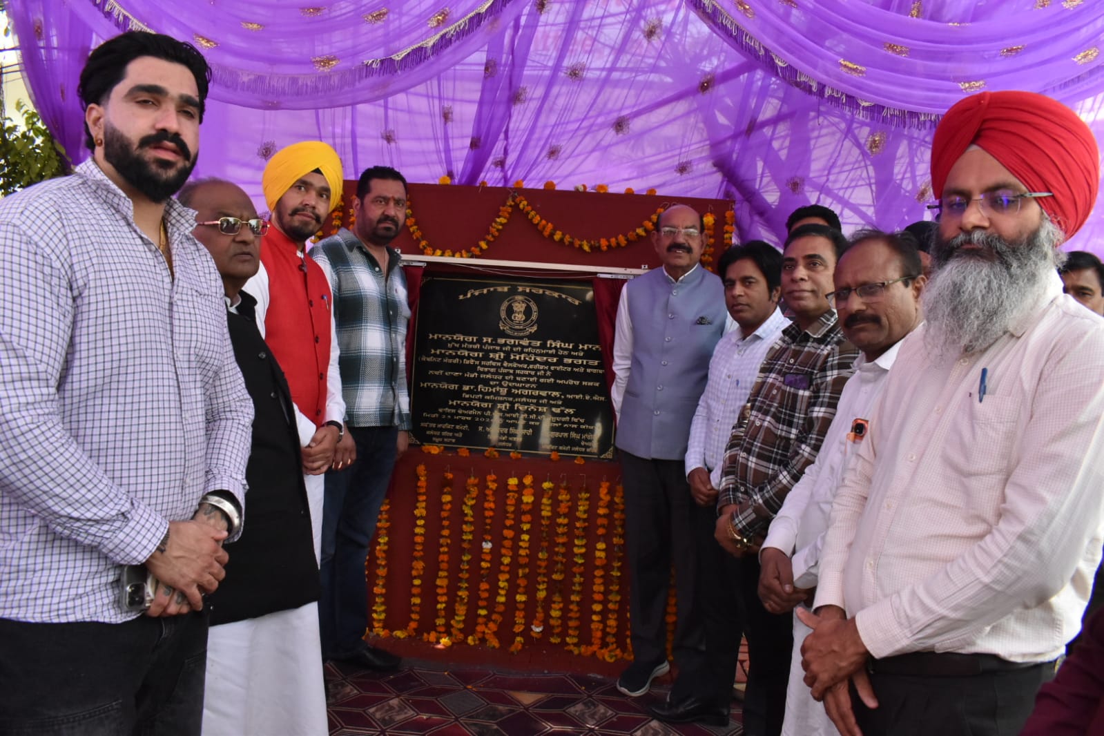 कैबिनेट मंत्री मोहिंदर भगत ने नई दाना मंडी की अप्रोच रोड का किया उद्घाटन