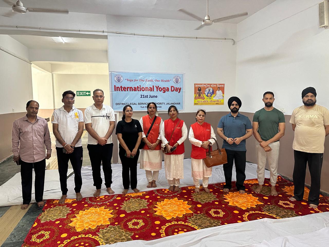जिला कानूनी सेवाएं अथॉरिटी ने मनाया अंतरराष्ट्रीय योग दिवस