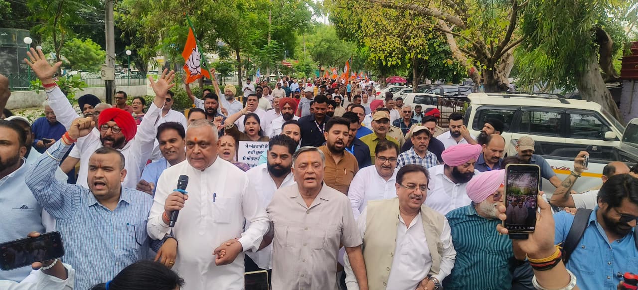 सैकड़ों भाजपाइयों ने सुशील की अगुवाई में कालिया, राकेश राठौर, कृष्ण देव भंडारी, मक्कड़, टीटू और अंगूराल के साथ मिलकर विशाल रोष मार्च निकाला