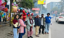 बाल भिक्षा रोकने के लिए शहर में विभिन्न स्थानों पर छापेमारी